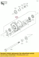 410341302, Kawasaki, tambor-conjunto, freio dianteiro kx65-a1 kawasaki  kx 65 2000 2001 2002 2003 2005 2006 2007 2008 2009 2010 2011 2012 2013 2014 2015 2016 2017 2018 2019 2020, Novo