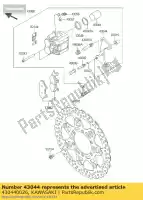 430440026, Kawasaki, support-comp-étrier, fr, l klx25 kawasaki d tracker 150 2016, Nouveau