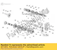 857284, Piaggio Group, albero della forcella aprilia  rsv rsv4 rsv4 tuono tuono tuono v tuono v4 1100 (usa) tuono v4 1100 (usa) e5 tuono v4 1100 rr (apac) zd4kg000 zd4kga00 zd4kgb zd4kgb00 zd4kgu zd4kgu00 zd4kgua0 zd4kgua1 zd4kza00 zd4kzb00 zd4kzu zd4tyg00, zd4tycc0 zd4tyh00, zd4tycc1 zd4tyu00 zd4ty, Nuovo