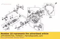 24430096700, Honda, Brazo, tope del tambor de cambio de marchas honda st 1300 2002 2003 2004 2006 2007 2008 2009 2010, Nuevo