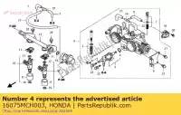 16075MCH003, Honda, oring honda fjs vtx 400 600 1800 2002 2003 2004 2005 2006 2009 2010 2011 2012, Nowy