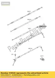 Here you can order the cable,seat lock,fr zr1000b7f from Kawasaki, with part number 540100047: