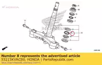 53215KVRC00, Honda, Palla assy., acciaio dello sterzo, # 6x26 honda  nsc sh ww 110 125 150 300 502 2013 2017 2018 2019, Nuovo