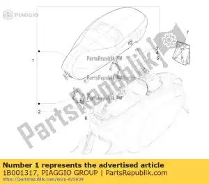 Piaggio Group 1B001317 zadel montage - Onderkant