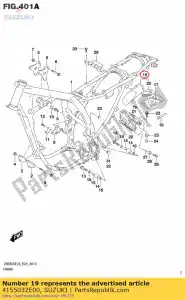 suzuki 4155032E00 suporte, ferramenta - Lado inferior