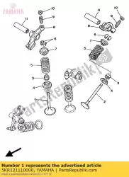 Aquí puede pedir válvula de admisión de Yamaha , con el número de pieza 5KR121110000: