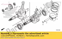 Ici, vous pouvez commander le jeu de segments, piston (std.) auprès de Honda , avec le numéro de pièce 13010HP5600: