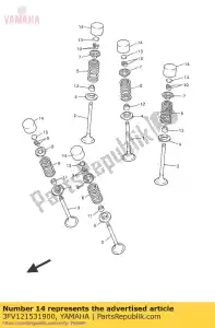 yamaha 3FV121531900 podno?nik, zawór - Dół