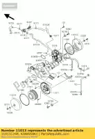 110131248, Kawasaki, filtro dell'aria kawasaki vn 1500 1600 1996 1997 1998 1999 2000 2001 2002 2003 2004 2005 2006 2007, Nuovo