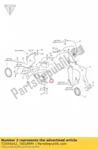 triumph T2504642 staffa modulatore abs - Il fondo