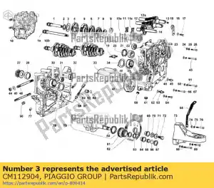 Piaggio Group CM112904 anillo - Lado inferior