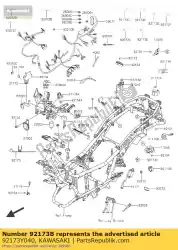 Here you can order the clamp,cable sc300aef from Kawasaki, with part number 92173Y040: