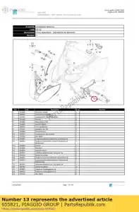 Piaggio Group 655821 supporto interno indicatori di svolta a sinistra - Il fondo