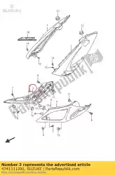 Here you can order the cover,frame sid from Suzuki, with part number 4741111J00: