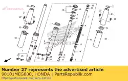 Qui puoi ordinare bullone, flangia, 8x12 da Honda , con numero parte 90101MEG000: