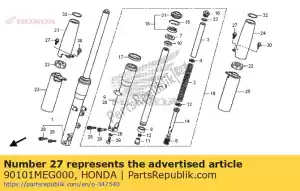 honda 90101MEG000 bullone, flangia, 8x12 - Il fondo