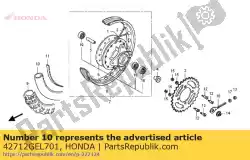 Tutaj możesz zamówić d? Tka, opona (cheng shin) od Honda , z numerem części 42712GEL701: