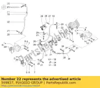 599837, Piaggio Group, encanamento piaggio x 125 200 250 2000 2002 2004 2005 2006 2007, Novo