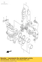 5910033850, Suzuki, Pastillas de freno suzuki gs 500 1996 1997 1998 1999 2000, Nuevo