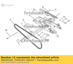 Ici, vous pouvez commander le aanslagrubber auprès de Piaggio Group , avec le numéro de pièce RB000266: