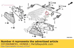 Honda 33720HN8F41 prise de courant, feu arrière - La partie au fond