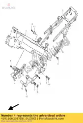 Tutaj możesz zamówić wspornik, pol. Mtg od Suzuki , z numerem części 4191106G01YD8: