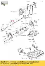 Here you can order the washer zx1000rgf from Kawasaki, with part number 922001771: