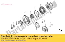 Here you can order the washer, 16mm from Honda, with part number 90434KN6930: