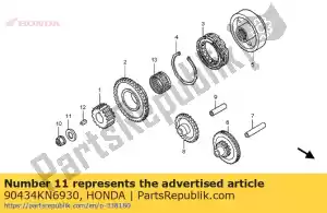 honda 90434KN6930 washer, 16mm - Bottom side