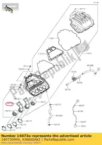 kawasaki 140730944 01 duto, # 2 - Lado inferior