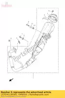 1S7E46130000, Yamaha, tubo de escape de la junta yamaha wr yzf r 125 2008 2009 2010 2011 2012 2013, Nuevo