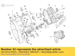 Ici, vous pouvez commander le assiette auprès de Piaggio Group , avec le numéro de pièce GU14115401: