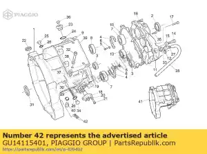 Piaggio Group GU14115401 plate - Bottom side