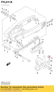 suzuki 6134202B40 plaque, chaîne gde - La partie au fond