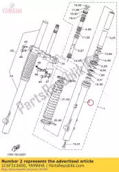 Ici, vous pouvez commander le tube, extérieur (gauche) auprès de Yamaha , avec le numéro de pièce 1C6F312600: