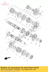 Aqui você pode pedir o engrenagem, 4ª roda em Yamaha , com o número da peça 3D7172410000: