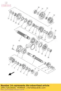 yamaha 2PP172610000 engrenage, 6ème roue - La partie au fond