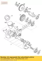 51130007000, KTM, pistón suelto d = 56 mm ktm lc2 sting 125 1996 1997 1998, Nuevo