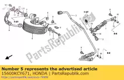 Ici, vous pouvez commander le refroidisseur comp., huile auprès de Honda , avec le numéro de pièce 15600KCY671: