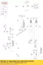 Ici, vous pouvez commander le ressort 3,8n / mm set d = 4,9mm auprès de KTM , avec le numéro de pièce 91410012S: