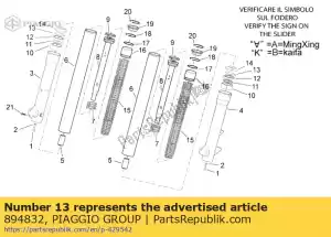 Piaggio Group 894832 bague d'arrêt - La partie au fond