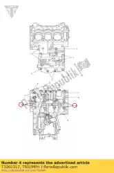 bout, hhf, m8x1. 25x116. 5, slv van Triumph, met onderdeel nummer T3202317, bestel je hier online: