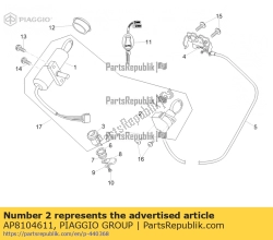 Aprilia AP8104611, Zadel slot, OEM: Aprilia AP8104611