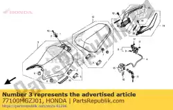 Aqui você pode pedir o assy assy., single em Honda , com o número da peça 77100MGZJ01: