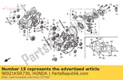 Ici, vous pouvez commander le boulon, spl. 6x22 auprès de Honda , avec le numéro de pièce 90021KSR730: