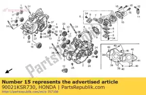 Honda 90021KSR730 bolt,spl.6x22 - Bottom side