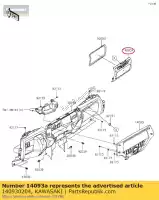 140930204, Kawasaki, 01 deksel, handschoenenkastje; kawasaki krf800 teryx le krt800 teryx4 800 , Nieuw