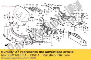 Honda 64256MCA000ZA visor c, r. meter panel * - Bottom side