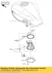 Aquí puede pedir conjunto de tubo bx250bgf de Kawasaki , con el número de pieza 510440806: