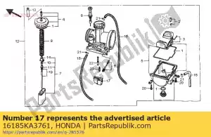 Honda 16185KA3761 plate, buffer - Bottom side